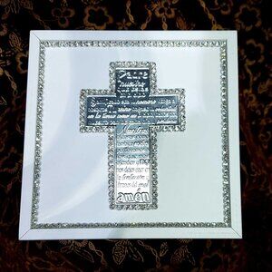 5 Pcs Baptism Christening Candle Gift Set Set de Vela Bautizo en Caja de Madera